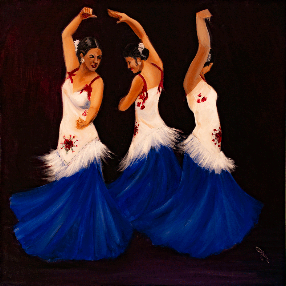 Three Flamenco Dancers